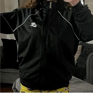 Nike Black and White Track Jacket